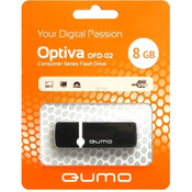 Накопитель USB 2.0 8Гб QUMO Optiva 02, черный