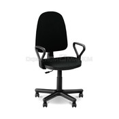 Кресло офисное Nowy Styl, ПРЕСТИЖ RU (GTP, PL56 крестовина пластик, V-4) черн.