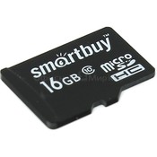 Карта памяти MicroSD 16Гб Smartbuy SB16GBSDCL10-00