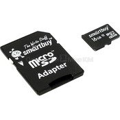 Карта памяти MicroSD 16Гб Smart Buy SB16GBSDCL10-01