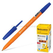 Ручка шар. Brauberg &quot;SBP013о (типа CORVINA ORANGE)&quot;, синяя, корп,оранжевый, 1,0мм , 141668