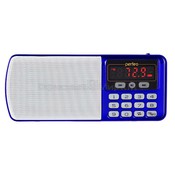 Радиоприемник Perfeo ЕГЕРЬ FM+ 70-108МГц/ MP3/ питание USB или BL5C/ синий (i120-BL)