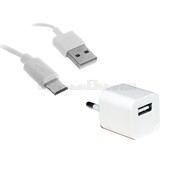 Зарядное устройство сетевое Continent белый 0,8A/1*USB ZN08-193WT /S1(3) с кабелем microUSB бокс