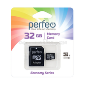 Карта памяти MicroSD 32Гб Perfeo PF32GMCSH10AES