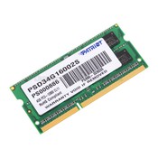 Память SODIMM DDR3 PC3-12800 Patriot PSD34G16002S, 4Гб, 1.5 В