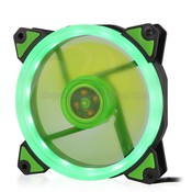 Вентилятор CROWN 120*120*25 1500об/мин 20дБ LED кольцо 3pin+MOLEX CMCF-12025S-1232, зелёный