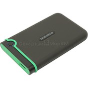 HDD внешний 1000Гб USB 3.1 2.5&quot; Transcend TS1TSJ25M3S серый/зеленый