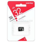Карта памяти MicroSD 32Гб Smart Buy SB32GBSDCL10-00LE