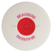 Ластик BRAUBERG "Energy", 30*30*8мм, белый, круглый, термопласт.резина, пласт.держатель, 222472
