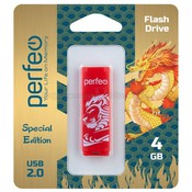Накопитель USB 2.0 4Гб Perfeo C04 Red Lion, красный