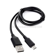 Кабель USB 2.0 A - micro USB 5pin (m-m), 1 м Classic 0.2, черный, блистер Cablexpert CCB-mUSB2-AMBMO2-1MB