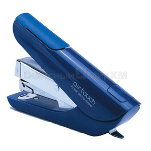 Степлер Kw-Trio 0556B-BLU Mini Air touch 24/6 26/6 (20листов) синий 50скоб пластик закрытый коробка