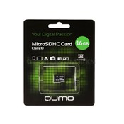 Карта памяти MicroSD 16Гб QUMO QM16GMICSDHC10NA