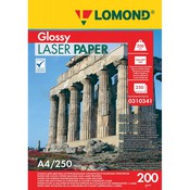 Бумага A4 Lomond Глянцевая/Глянцевая двухсторонняя 200 г/м2, 250л. (0310341) для полноцветной лазерной печати