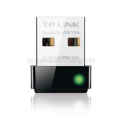 Адаптер Wi-Fi TP-LINK TL-WN725N, черный