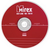 Диск CD-R Mirex "Hotline" 700MB, 48x, КОМПЛЕКТ 5шт, SLIM-футляр (UL120050A8F)
